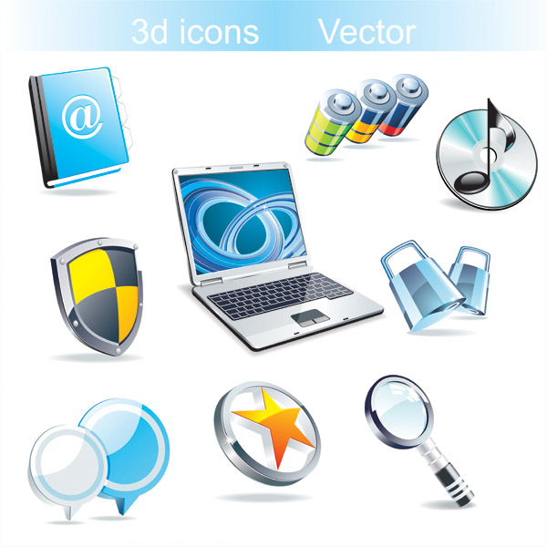 free vector Technologies style icon vector sense of crystal